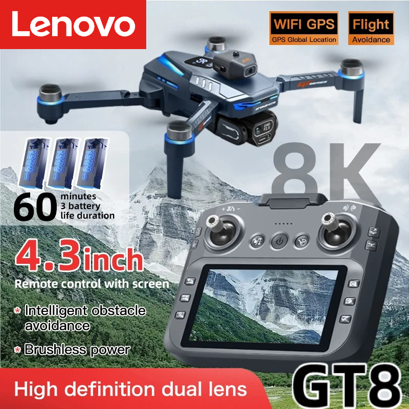 Drone Kit Professional - Lenovo GT8 Drone 8K Professional Dual