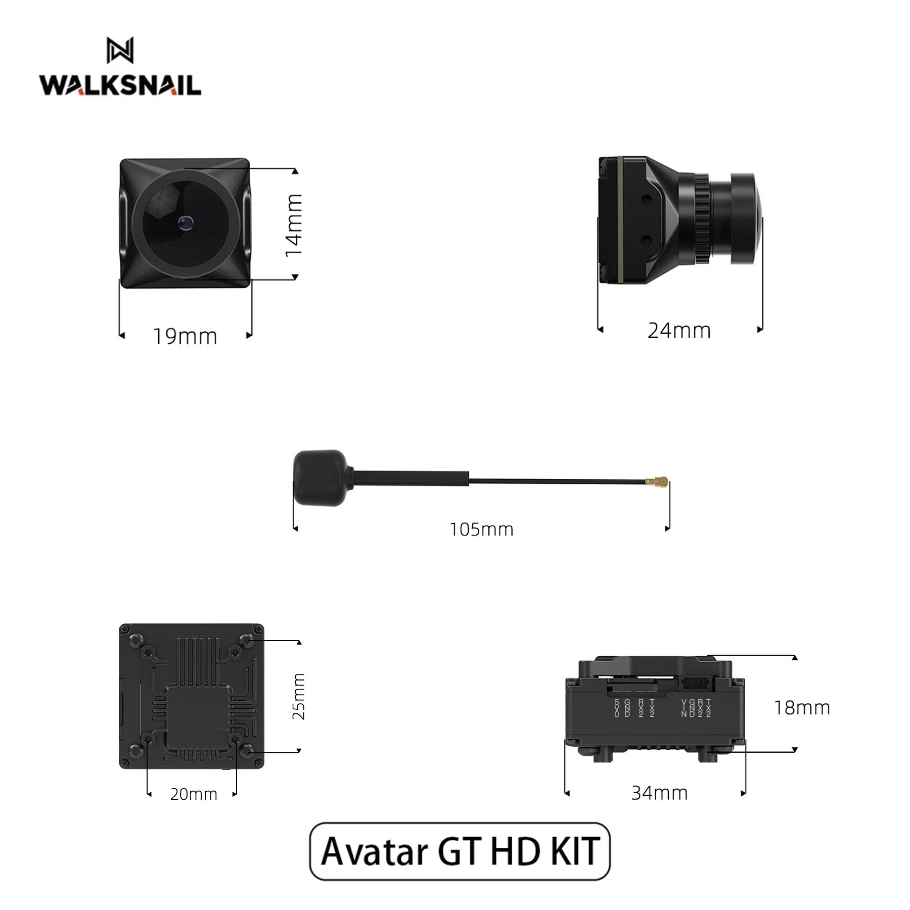 Walksnail Avatar GT HD KIT 2W  - đánh giá và giá Drone Kit Long Range